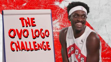 Can the Toronto Raptors draw the OVO logo in 60 seconds?