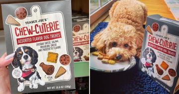 Trader Joe's New Chew-cuterie Dog Treats Are Packed With Bites of Cheddar, Salami, and More