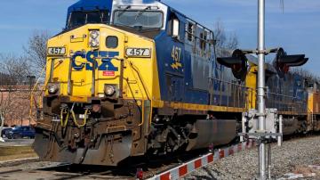 CSX 3Q railroad profit jumps 32% as volume grows 3%