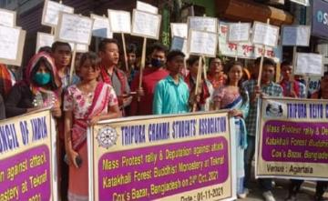 Chakma Bodies Protest Over Attack on Bangladesh Buddhist Monastery