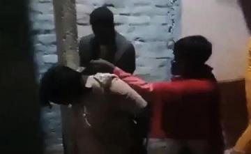 On Camera, Bihar Cop Tied To Post, Beaten Up By Gamblers During Raid