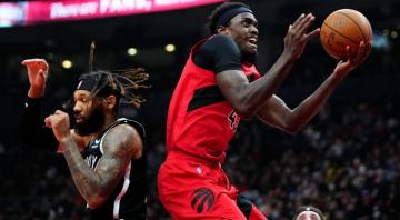 Nets pull away in second half against Raptors to spoil return of Pascal Siakam