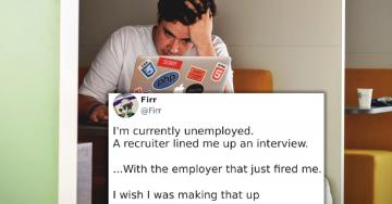 Guy lands job interview with company that just fired him and he live-tweets the awkward meeting in its entirety