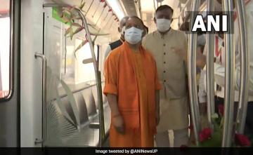 Yogi Adityanath Flags Off Trial Run Of Kanpur Metro