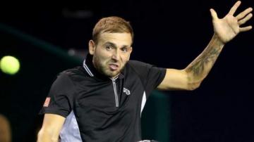 Dan Evans loses Stockholm Open quarter-final before Andy Murray in action