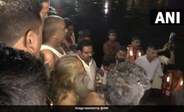 Chhattisgarh Chief Minister Takes Holy Dip In Raipur For Kartik Purnima