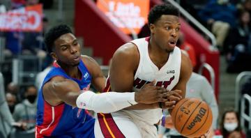 Herro leads Heat past Pistons with fourth quarter rally