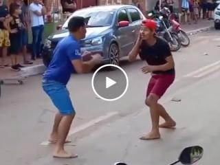 Never get cocky in the middle of a fight… (Video)