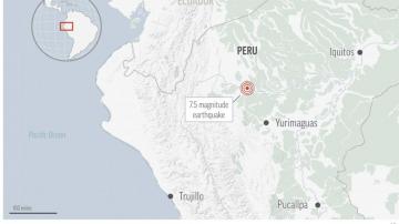 USGS: Magnitude-7.5 earthquake strikes northern Peru