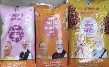 PM Modi, Yogi Adityanath On Packets Of Free Salt, Dal For Poor In UP
