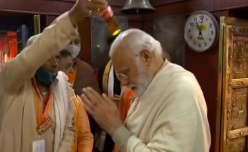 PM Modi Offers Prayers At Kaal Bhiarav Temple In Varanasi