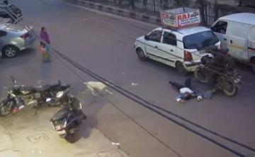 On Camera, Snatchers Drag Woman 150 Metres On Scooty In Delhi