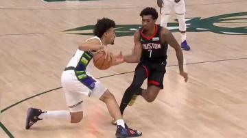 Bucks’ Nwora sits down Brooks with filthy crossover before nailing three