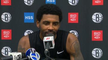 Nets’ Irving happy to be back with team and focused on what lies ahead