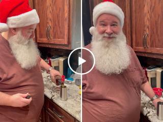 I think Santa was on to something with this holiday drink idea (Video)