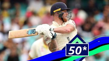 The Ashes: Best shots from Ben Stokes' half-century