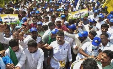 "No Corona Here": Karnataka Congress Holds Protest Despite Restrictions