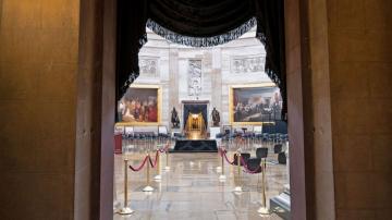 Former Senate Majority Leader Harry Reid lies in state in Capitol Rotunda