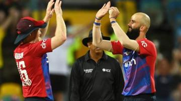 West Indies v England: Jason Roy, Moeen Ali and Reece Topley star in second T20