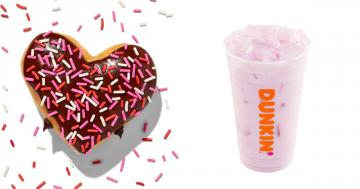 Dunkin's Valentine's Day Menu Includes Heart-Shaped Donuts