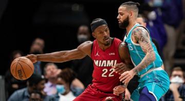 Jimmy Butler, Bam Adebayo lead Heat past frustrated Hornets