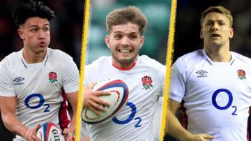 Italy v England: Harry Randall, Marcus Smith and Alex Dombrandt prepare to put on a show