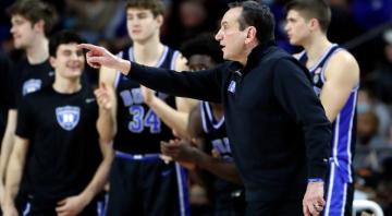 Coach K leaves game at halftime, No. 9 Duke edges Wake Forest