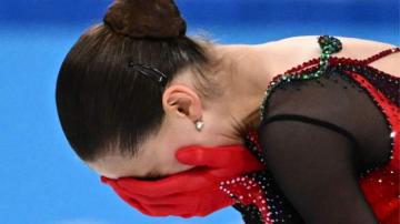Kamila Valieva: Anger and sympathy as 15-year-old breaks down at Winter Olympics