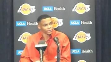 Westbrook argues with reporter on what he ‘envisioned’ joining Lakers