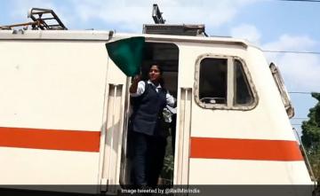 Express Train Operated By All-Women Staff On International Women's Day