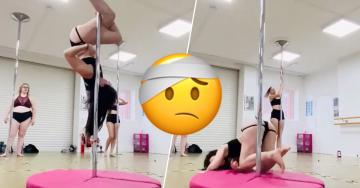 Looking for a girl that can work the pole? She’s not here… (18 GIFs)