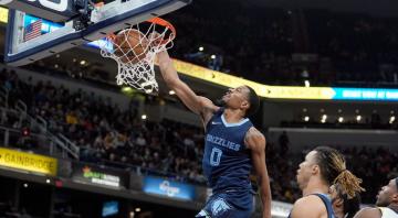 Grizzlies roll without Morant, beat Pacers 135-102