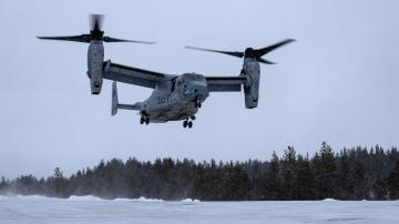 US Marine Osprey aircraft missing with 4 on board in Europe