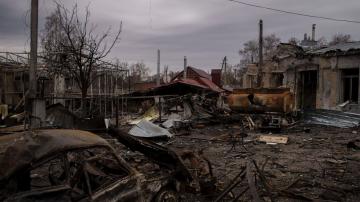 After Russian forces pull back, a shattered town breathes