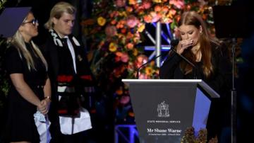 Shane Warne: Sir Elton John and Ed Sheeran lead tributes at emotional memorial