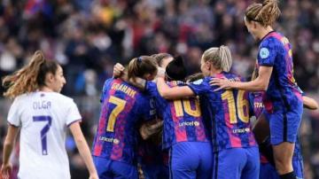 Barcelona Femenino 5-2 Real Madrid Femenino (8-3 agg): Hosts win in front of record crowd