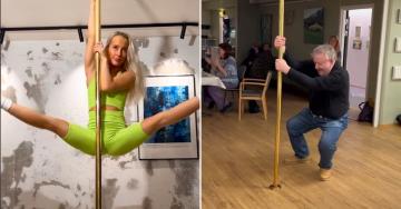 Pole dancer performs at senior citizen center – and they LOVE it (10 GIFs)