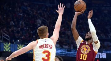 Hawks beat Cavaliers in play-in, earn playoff date with Heat