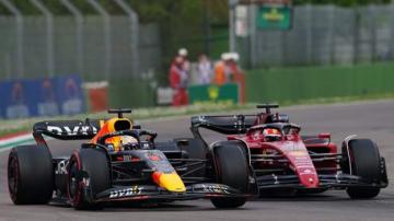 Emilia Romagna Grand Prix: Max Verstappen passes Charles Leclerc to win sprint race
