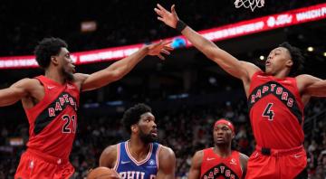 Thaddeus Young setting example for Raptors both with play and leadership