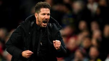 Manchester United fined after fans throw objects at Atletico Madrid's Diego Simeone