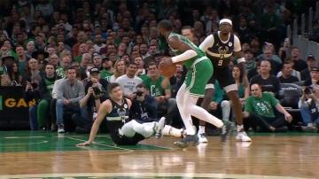 Celtics’ Jaylen Brown drops Bucks’ Grayson Allen with smooth crossover