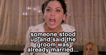People who witnessed a wedding objection share what happened and it’s like real-life Jerry Springer (27 photos)