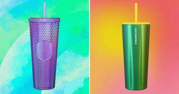 The Starbucks Summer Cup Collection Includes Ombré Designs and Iridescent Studs