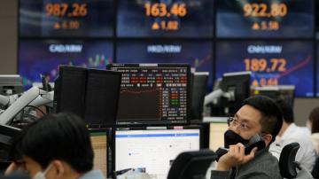 Asian shares track technology-led sell-off on Wall Street