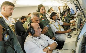 Rajnath Singh Undertakes Sortie In P-8I Anti-Submarine Warfare Aircraft