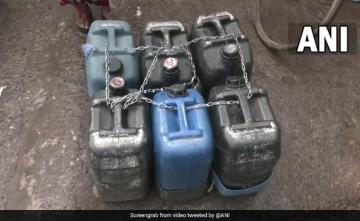 Watch: Water Cans Chained In This Delhi Locality As Crisis Deepens