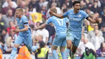Man City 3-2 Aston Villa: Pep Guardiola's side win Premier League after amazing fightback