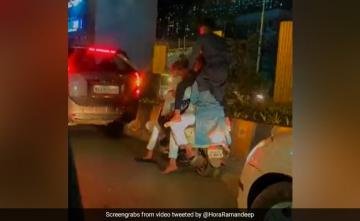 Viral Video Shows 6 People Riding A Scooter, Mumbai Police Responds