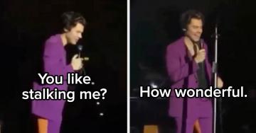 Harry Styles Has The Best On-Stage Interactions With His Fans, And These 15 Wholesome Moments Prove It